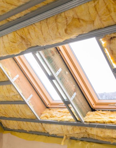 House thermal insulation with mineral wool House thermal insulation with mineral wool