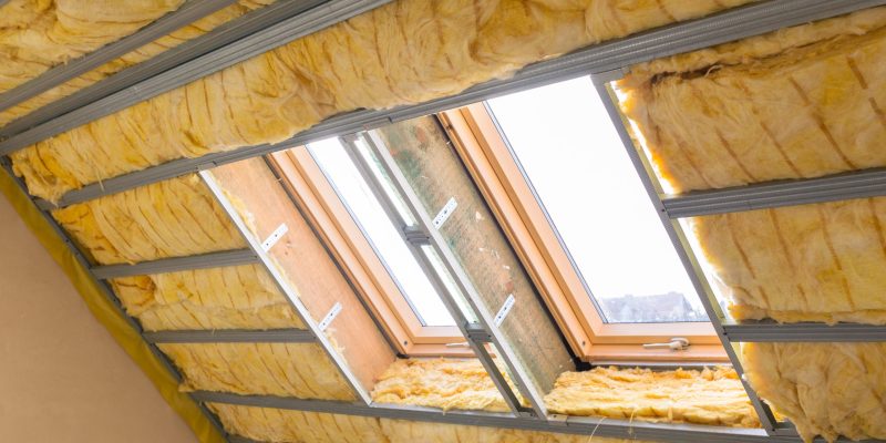 House thermal insulation with mineral wool House thermal insulation with mineral wool